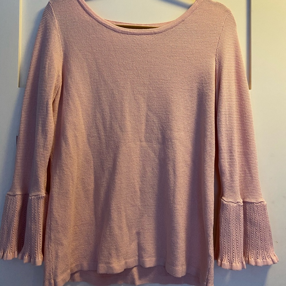 Long Sleeved Pink Bell Top
